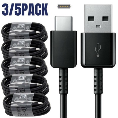 3/5Pack For Samsung S9 S8 Plus Note8 9 USB-C Type C Cable Fast Charging Cord 4ft