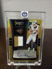 2017 Panini Select Cooper Kupp Gold Rpa #Rm-ck /10 Los Angeles 3 Color Patch