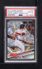 2017 Topps Chrome Refractor Andrew Benintendi (Batting) #100 PSA 10 GEM MT gh4