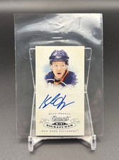 KYLE OKPOSO 2008-09 UPPER DECK CHAMPS MINI ON CARD ROOKIE RC AUTO ISLANDERS. rookie card picture