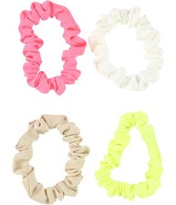 American Eagle Womens Solid 4-Pack Hair Scrunchie, Multicoloured