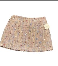 Altar d States Ella Floral Tweed Skirt, Sz L, NWT