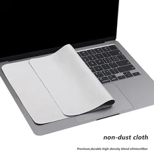 1pc Microfiber Laptop Keyboard Protector & Screen Cleaning Cloth for MacBook Pro