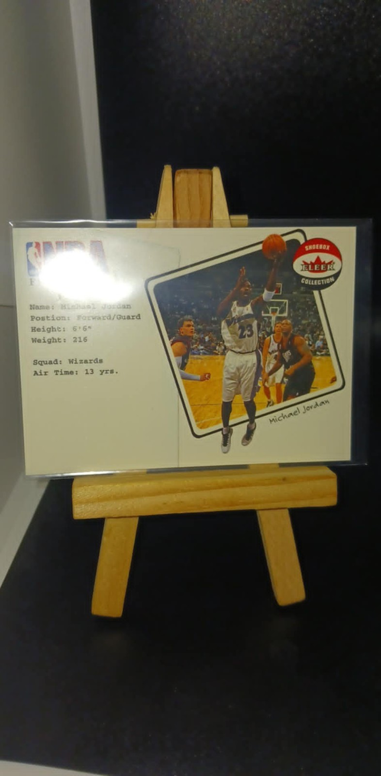 MICHAEL JORDAN  WIZARDS 2001-02 FLEER SHOEBOX #3 FS NBA FLIGHT SCHOOL