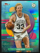 Larry Bird 2025-26 Topps Finest Basketball 228/250 Sky Blue Uncommon #192