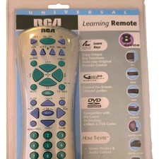 RCA RCU800MSL 8-Device Universal Learning Wireless Remote Control Silver