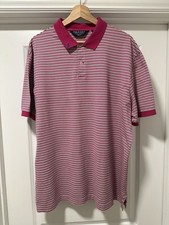 Vintage Polo Golf Ralph Lauren Striped  Shirt Pro Fit Mens XL Pony on Collar  