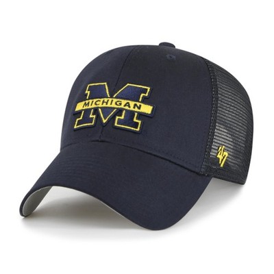 '47 Brand NCAA Cap Michigan Wolverines BRANSON MVP Navy Basecap Mesh Stickerei