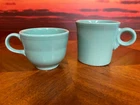 Set of (2) Fiesta Coffee Mug & Cup (Rare Light Blue)