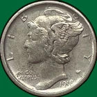 1918-S Mercury Dime Silver Extremely Fine XF Coin #33053