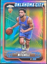 2024-25 Topps Chrome Ajay Mitchell Refractor #132 Rookie RC NrMt+ Fresh Pull