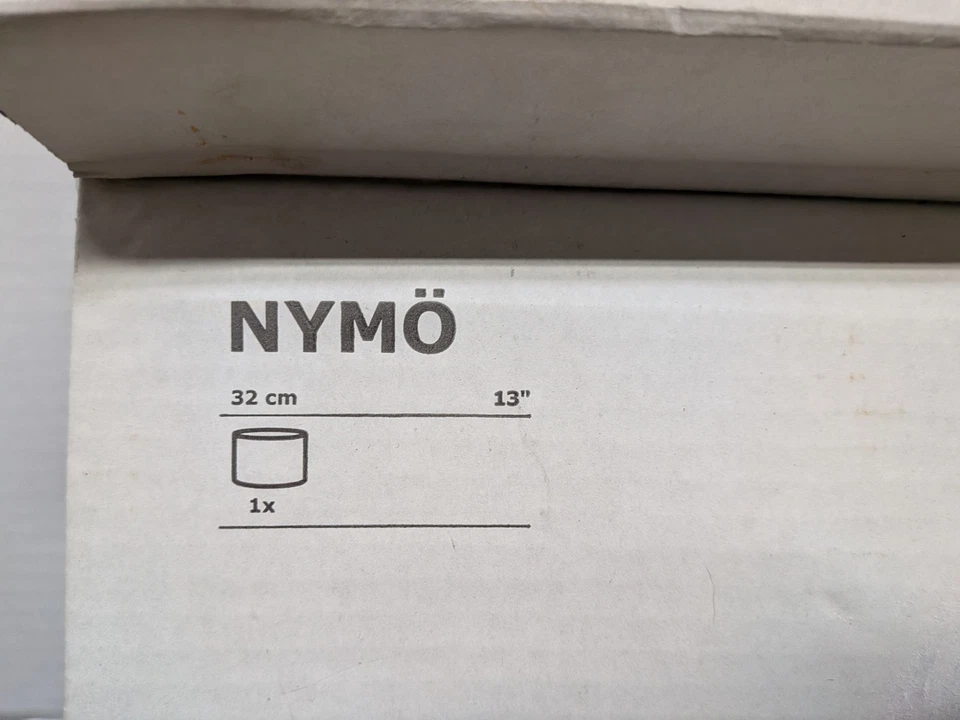 Ikea 16746 NYMO 13" Black/Brass Lamp Shade Perforated 303.408.28 Home - NEW - Image 2 of 4