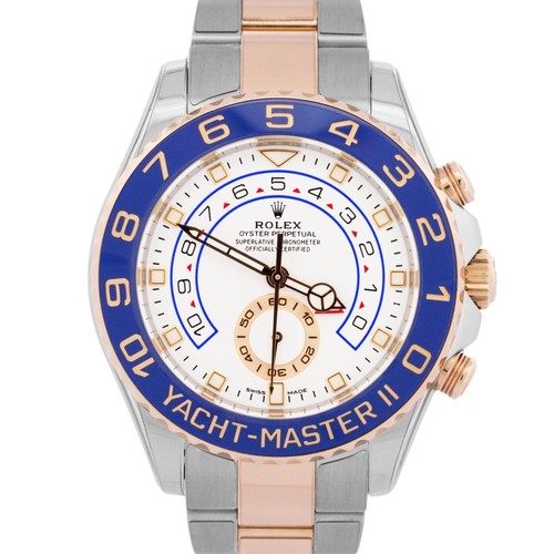 2023 PAPERS Rolex Yacht-Master II NEW HANDS Steel 18K Rose Gold 44mm 116681 BOX