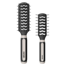 Conair Grip  Lift Vent Hairbrush, Full-Size and Mid-Size Brush Set, Nylon Brist