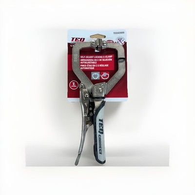 TEQ 7  Self-Adjusting C-Clamp Locking Pliers (TEQ42009) Flat tips