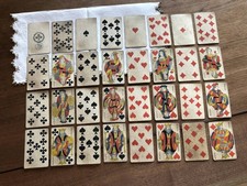 Carte da gioco antiche francesi 1890 Piquet 32 set completo rare da...