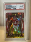 2024 Panini Select #33 Patrick Mahomes II Red & Yellow Prizm Shock