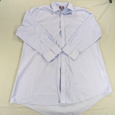 Stafford Shirt Mens 17 32-33 Easy Care Regular Fit Light Blue