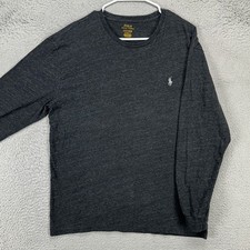 Polo Ralph Lauren Adult Men Pullover Sweatshirt Large Dark Gray Pony Classic Fit