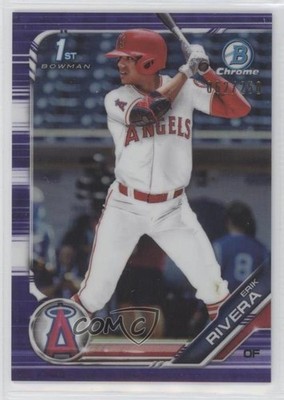2019 Bowman Draft Chrome Purple Refractor 62/250 Erik Rivera #BDC-77 zi1