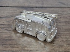 Tirelire Camion De Pompier En Métal