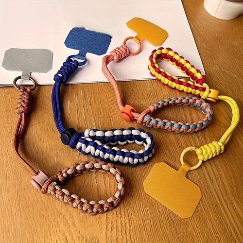 Phone Lanyard Cute Wrist Strap Twist Rope Anti-Loss Short Band for Decoration - Photo 6 sur 10