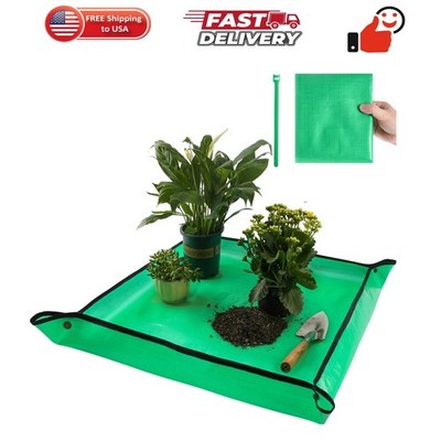 Repotting Mat for Indoor Plant Transplanting Control Mess, 26.8''X26.8'' Waterp...