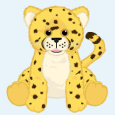 Webkinz Signature Cheetah WKS1007 RARE big cat leopard lion Virtual code msgd