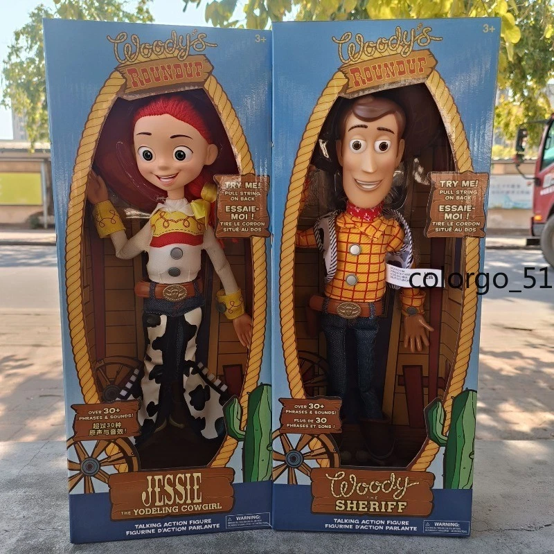 Toy Story 4 Action Figure Doll Sheriff Woody Jessie Buzz Lightyear Kid Gift Talk - Image 2 of 4