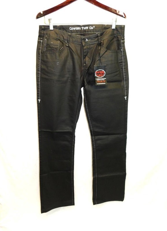 Cowgirl Tuff 30 x 35 NWT Blackout Black Western Rodeo Jeans Bootcut Long Tall