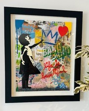 Mr Brainwash ‘banksy’ signed original Life Is Beautiful Balloon Girl
