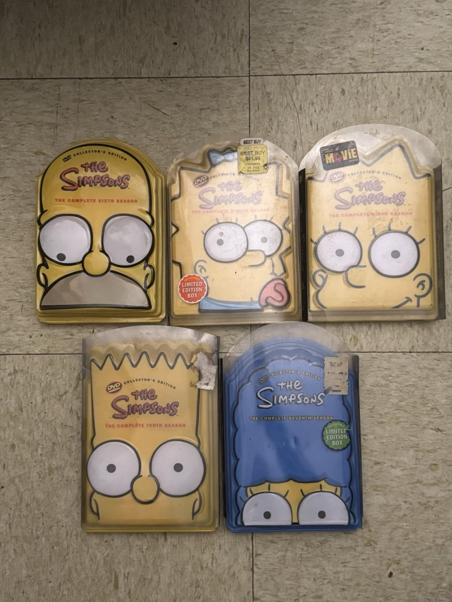 THE SIMPSONS Complete 6,8,9,10,11 Seasons LIMITED EDITION HEAD DVD