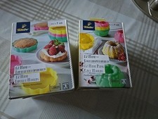 2 XMini Gugelhupf-Förmchen 12-er Set Silikon Tchibo diverse Farben Neu