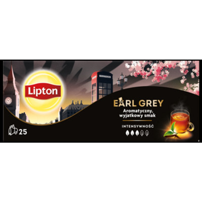 8720608011797 LIPTON Earl Grey Classic herbata czarna 37,5 g (25 torebek) Lipton