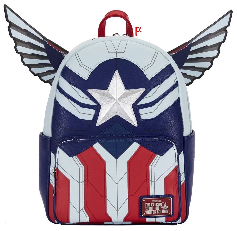 Loungefly Marvel Falcon Captain America Cosplay Backpack Pin LE Parks ...