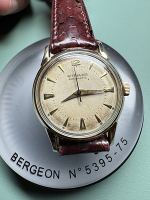 Wittnauer Automatic 11ARB Men's Wristwatch Vintage 50's, 10K gold filled