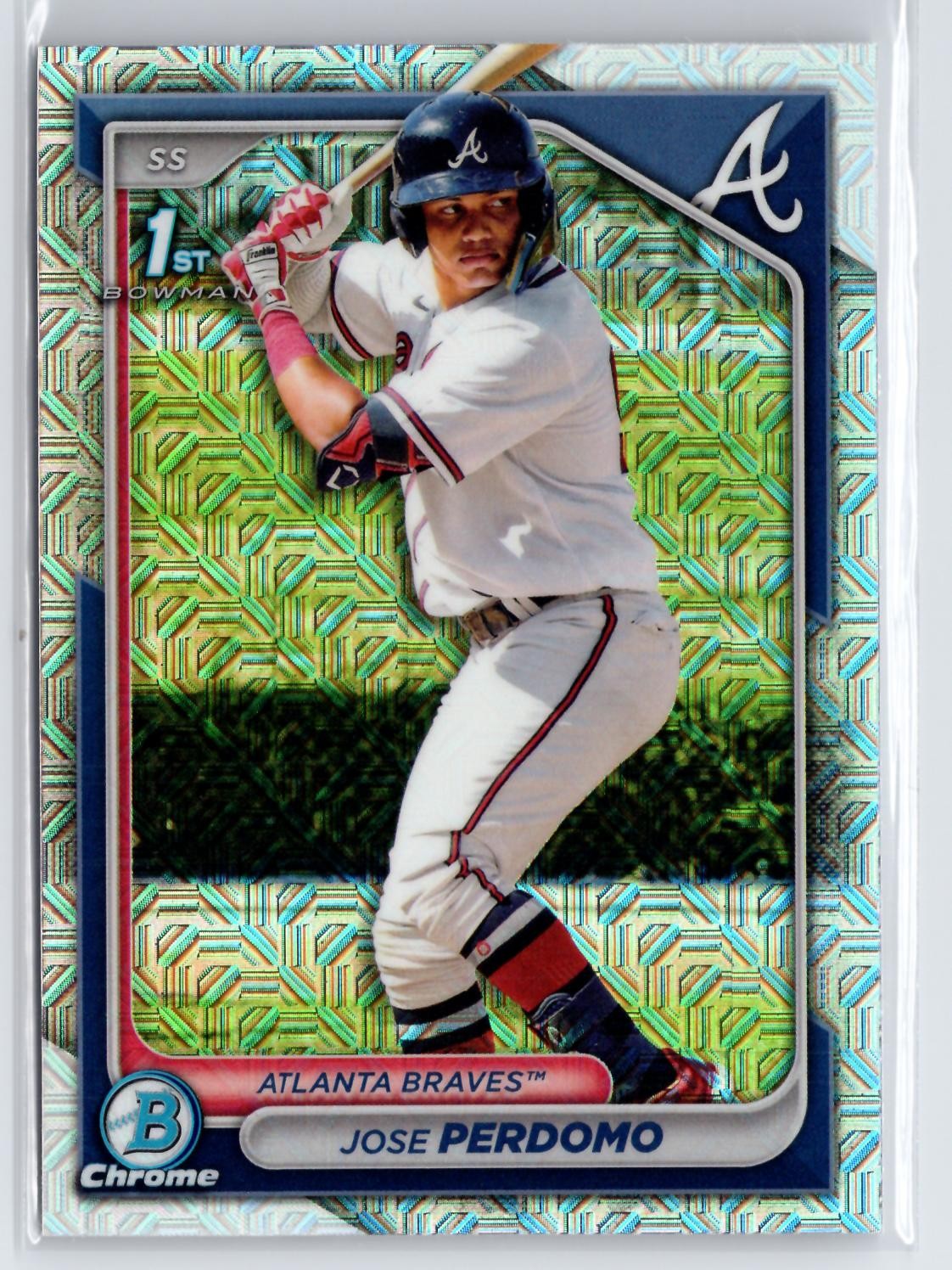 Jose Perdomo 2024 1st Bowman Chrome #BCP-220 Atlanta Braves