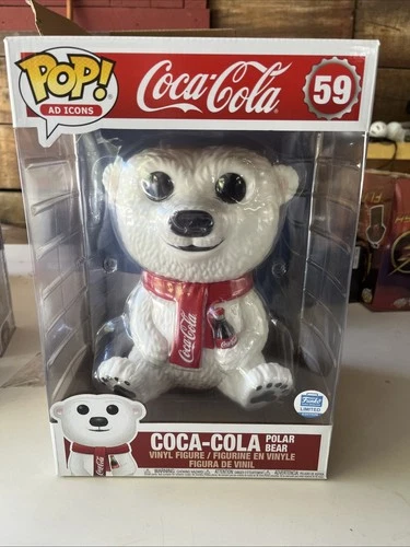 Funko POP! Ad Icons - COCA-COLA POLAR BEAR #59 - 10 Inch Vinyl Figure Vaulted