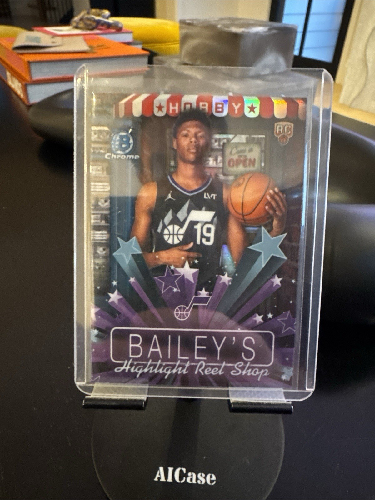 Topps 2025-26 Bowman Ace Bailey #HS-9 Utah Jazz Hobby Stars Refractor RC