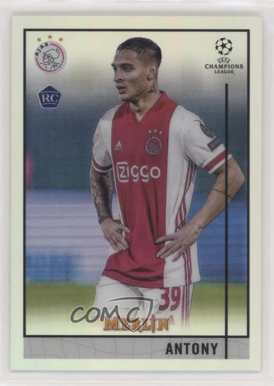 2020-21 Topps Merlin Collection Chrome UCL Refractor Antony #45 Rookie RC 09wc