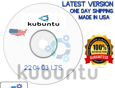 Kubuntu 22.04.03 LTS DVD Fast SAME-DAY Shipping from the USA Latest Version
