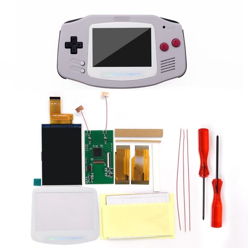 Lente blanca con caída en V5 720x480 píxel retro IPS LCD retroiluminada + estuches precortados para GBA - Imagen 33 de 38