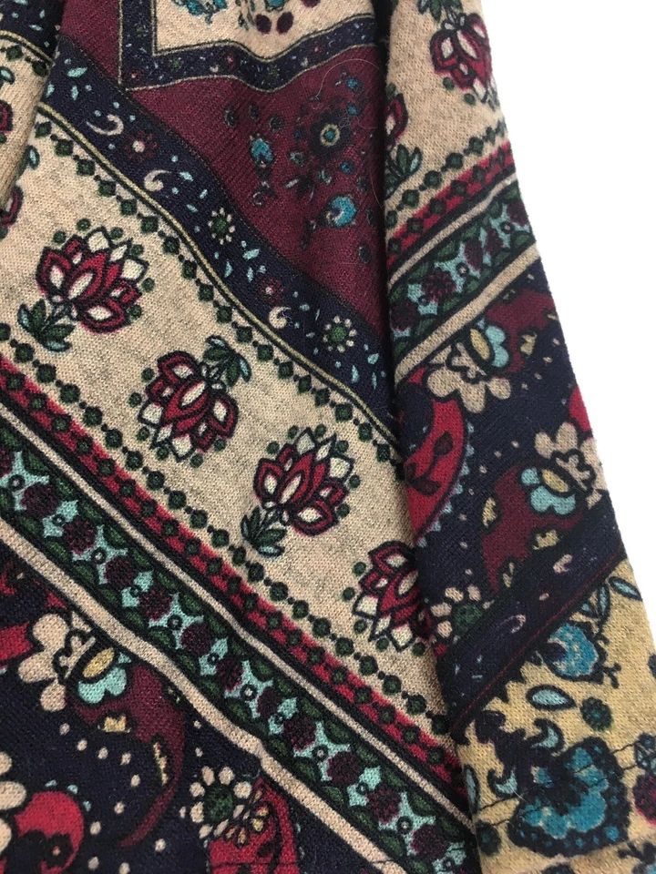 Лос-Анджелес Сердца PacSun мини юбка размер маленький бордовый многоцветный цветочный принт со складками - Изображение 3 из 4