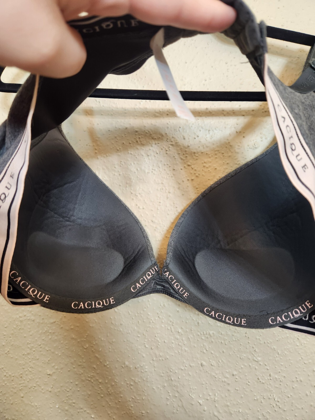 Cacique Women's Gray Solid Adjustable Strap Padde… - image 4