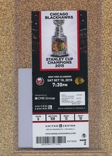 Trevor Van Riemsdyk 1st Career NHL GOAL Ticket 1/8/2016 Islanders @ Blackhawks