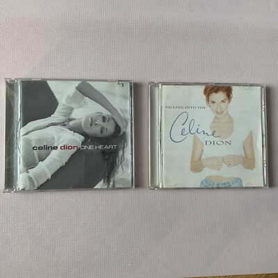 CELINE DION - LOT OF TWO CD : Falling Into You 1996, One Heart 2003  EPIC Record