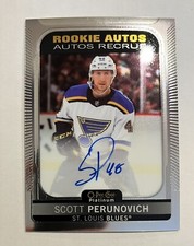2021-22 O-Pee-Chee OPC Platinum Scott Perunovich Rookie Auto #R-PE