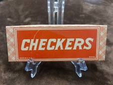Vintage Haslam Checkers Wood Pieces 5-K-24 Made in USA Complete Beautiful Free-S