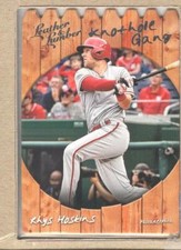 Rhys Hoskins KHG-15 2019 Panini Leather & Lumber Knothole Gang