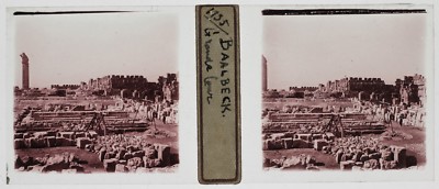 Baalbek Libanon Lebanon Foto T4P10 Platte De Verre Stereo 1935